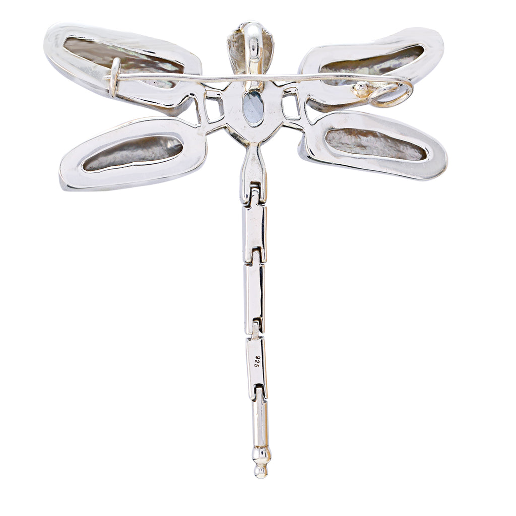 Blue Topaz Statement Moroccan Sterling Silver multiple Isla Signet Blue Pendant Jewellery
