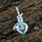 Blue Topaz Dainty Australian 925 Silver multiple Yasmine Luxurious Blue Pendant Jewelry