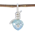 Blue Topaz Dainty Australian 925 Silver multiple Blue Pendant