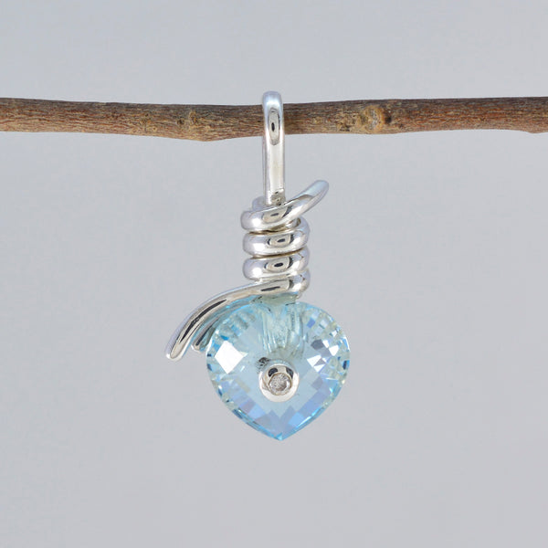Blue Topaz Dainty Australian 925 Silver multiple Yasmine Luxurious Blue Pendant Jewelry