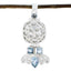 Blue Topaz Eye-catching Turkish Silver multiple Blue Pendant