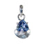 Blue Topaz Delicate German Sterling Silver Solitaire Blue Pendant