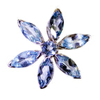 Blue Topaz Delicate Egyptian Silver Hepta Isabel Luxurious Blue Pendant Jewelry