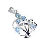 Blue Topaz Edgy Mexican Sterling Silver multiple Natalie Love Blue Pendant Jewellery