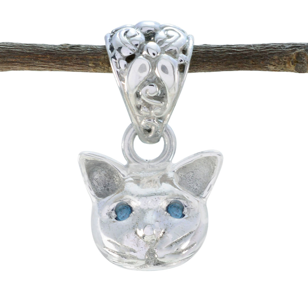 Blue Topaz Tiny Latin American Sterling Silver multiple Blue Pendant