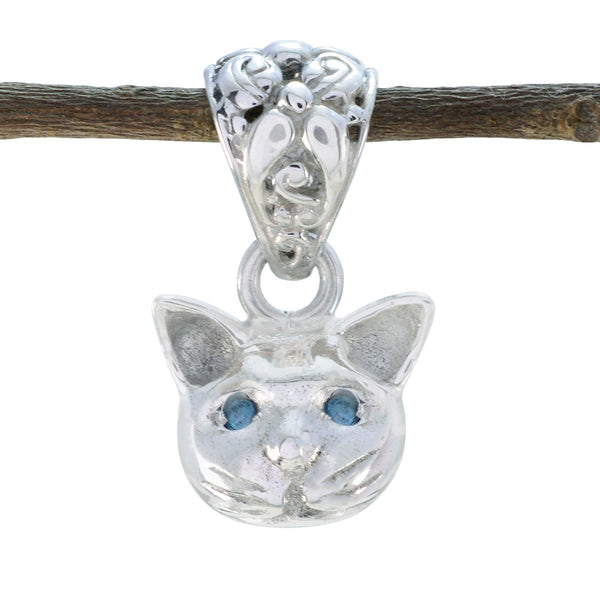 Blue Topaz Tiny Latin American Sterling Silver multiple Blue Pendant