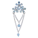 Blue Topaz Featherlight Moroccan 925 Silver multiple Emily Armor Blue Pendant Jewelry