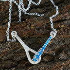 Blue Topaz Tiny American 92.5 Silver multiple Elena Fairytale Blue Pendant Jewellery