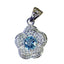 Blue Topaz Eye-catching Indian Silver multiple Blue Pendant