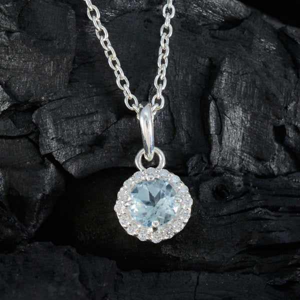 Blue Topaz Featherlight Indian Sterling Silver multiple Siti Fairytale Blue Pendant Jewellery