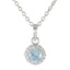 Blue Topaz Featherlight Indian Sterling Silver multiple Blue Pendant