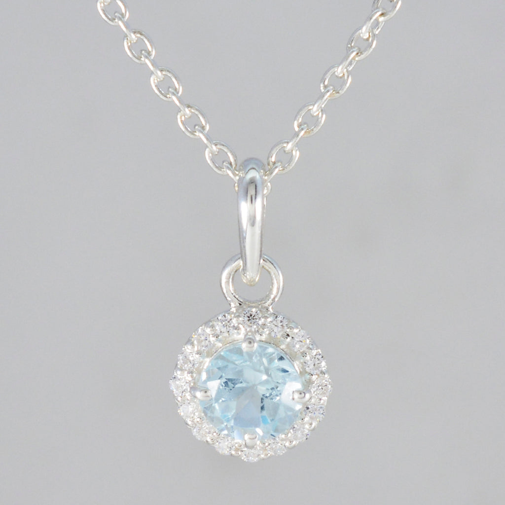 Blue Topaz Featherlight Indian Sterling Silver multiple Siti Fairytale Blue Pendant Jewellery