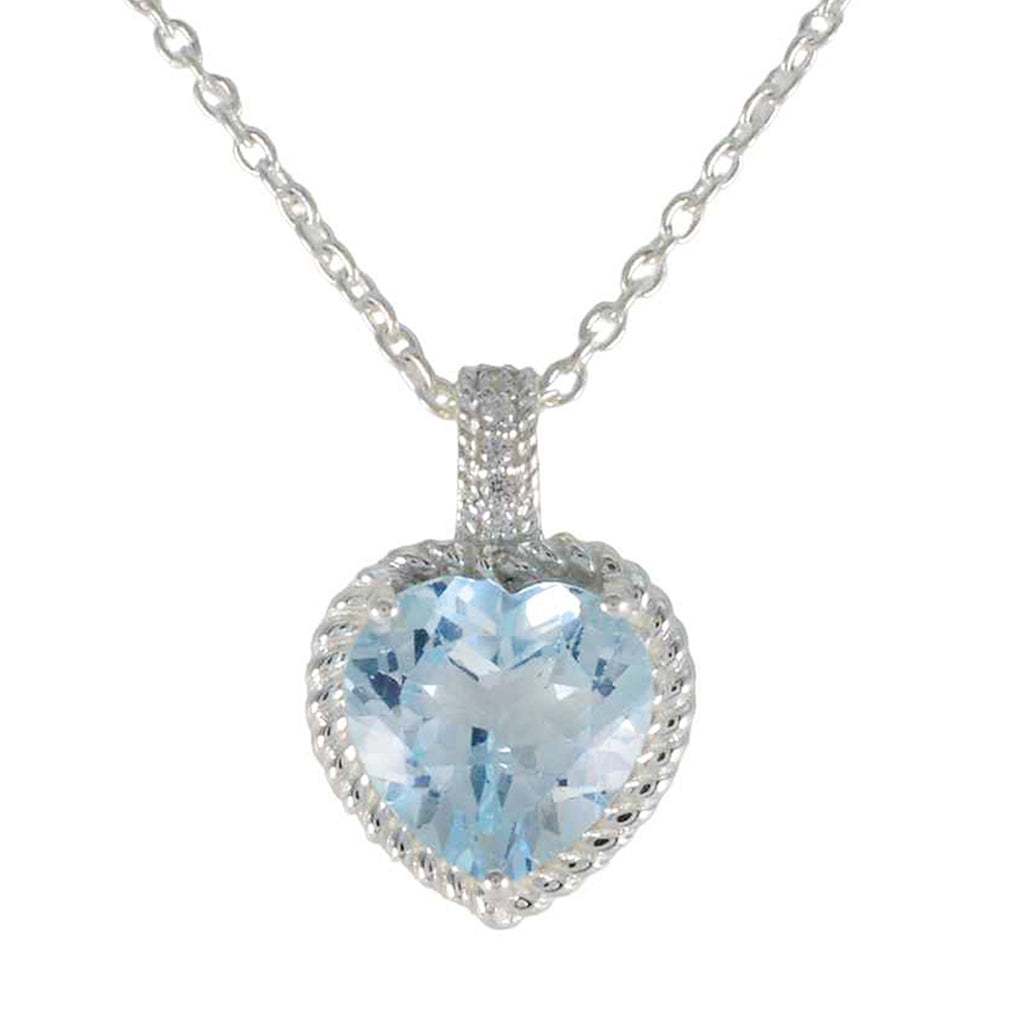 Blue Topaz Featherlight African Sterling Silver multiple Blue Pendant