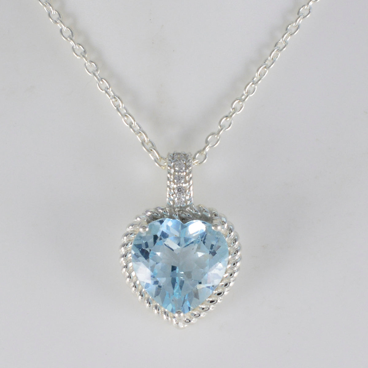 Blue Topaz Featherlight African Sterling Silver multiple Amanda valentine Blue Pendant Jewellery