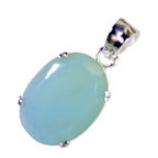 Blue Chalcedony Featherlight Moroccan Sterling Silver Solitaire Renata Love Blue Pendant Jewellery