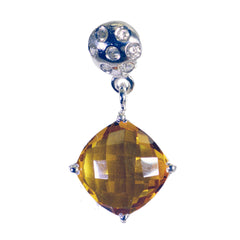 Citrine Featherlight African Sterling Silver multiple Yellow Pendant