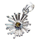 Citrine Classic Italian Silver Solitaire Agustina Armor Yellow Pendant Jewelry