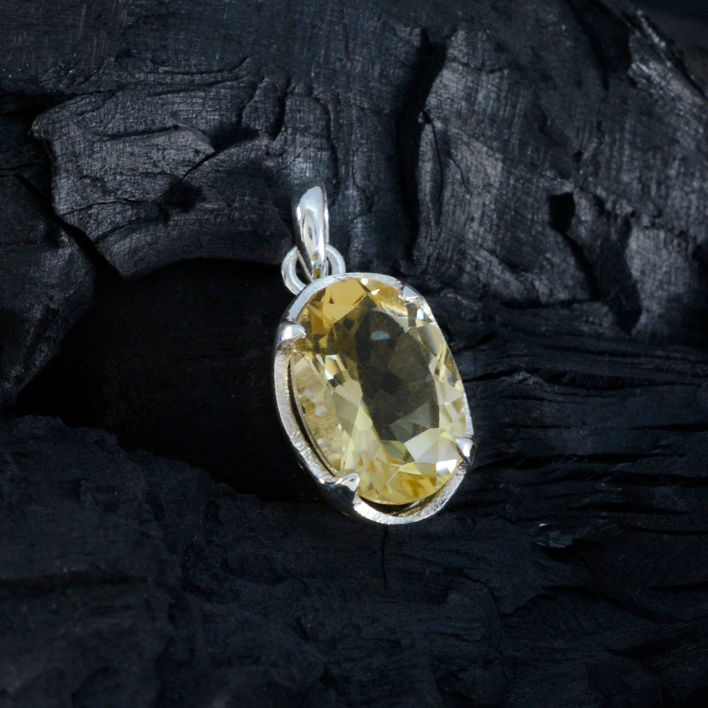 Citrine Dainty German 92.5 Silver Solitaire Patricia propsel Yellow Pendant Jewellery