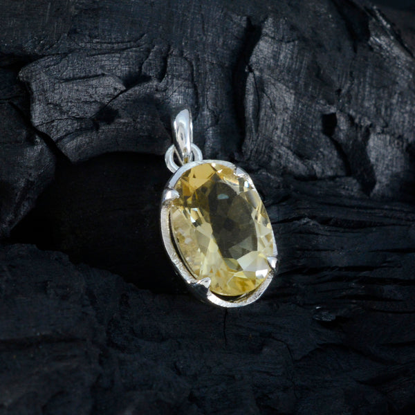 Citrine Dainty German 92.5 Silver Solitaire Patricia propsel Yellow Pendant Jewellery