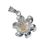 Citrine Whisper-thin Spanish 92.5 Silver Solitaire Dayana Luxurious Yellow Pendant Jewellery