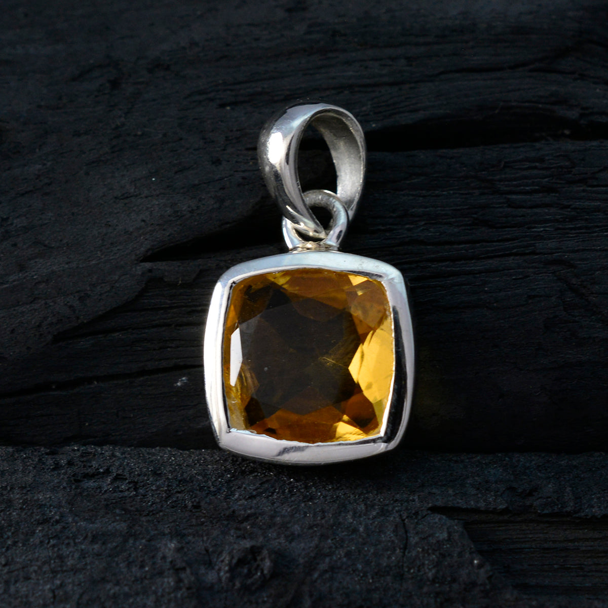Citrine Dainty Spanish 92.5 Silver Solitaire Mia Love Yellow Pendant Jewellery