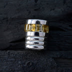 Citrine Featherlight Russian 925 Silver multiple Bruna Sophisticated Yellow Pendant Jewelry