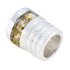 Citrine Featherlight Russian 925 Silver multiple Yellow Pendant