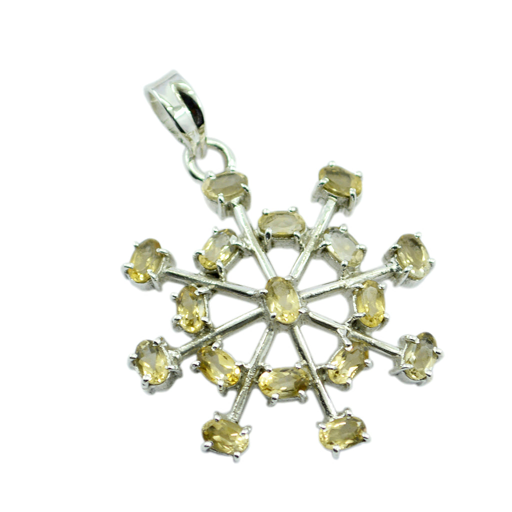 Citrine Eye-catching Mexican 92.5 Silver multiple Clara Eternity Yellow Pendant Jewellery