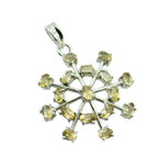 Citrine Eye-catching Mexican 92.5 Silver multiple Clara Eternity Yellow Pendant Jewellery