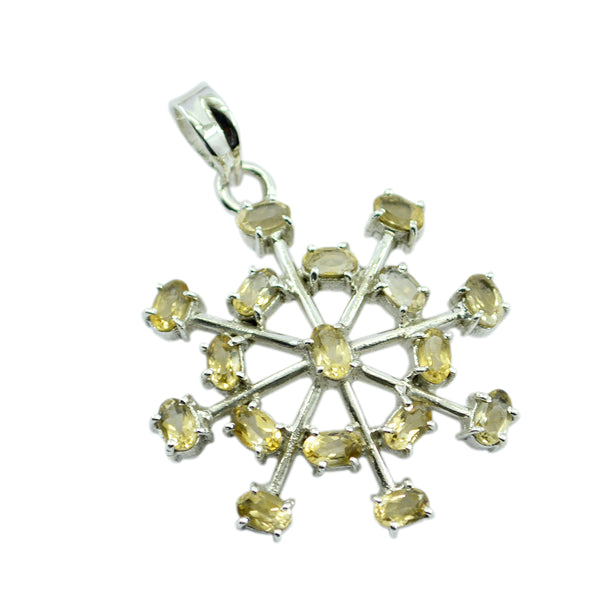 Citrine Eye-catching Mexican 92.5 Silver multiple Clara Eternity Yellow Pendant Jewellery