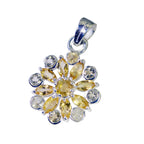 Citrine Statement Russian 925 Silver multiple Renata Fairytale Yellow Pendant Jewelry