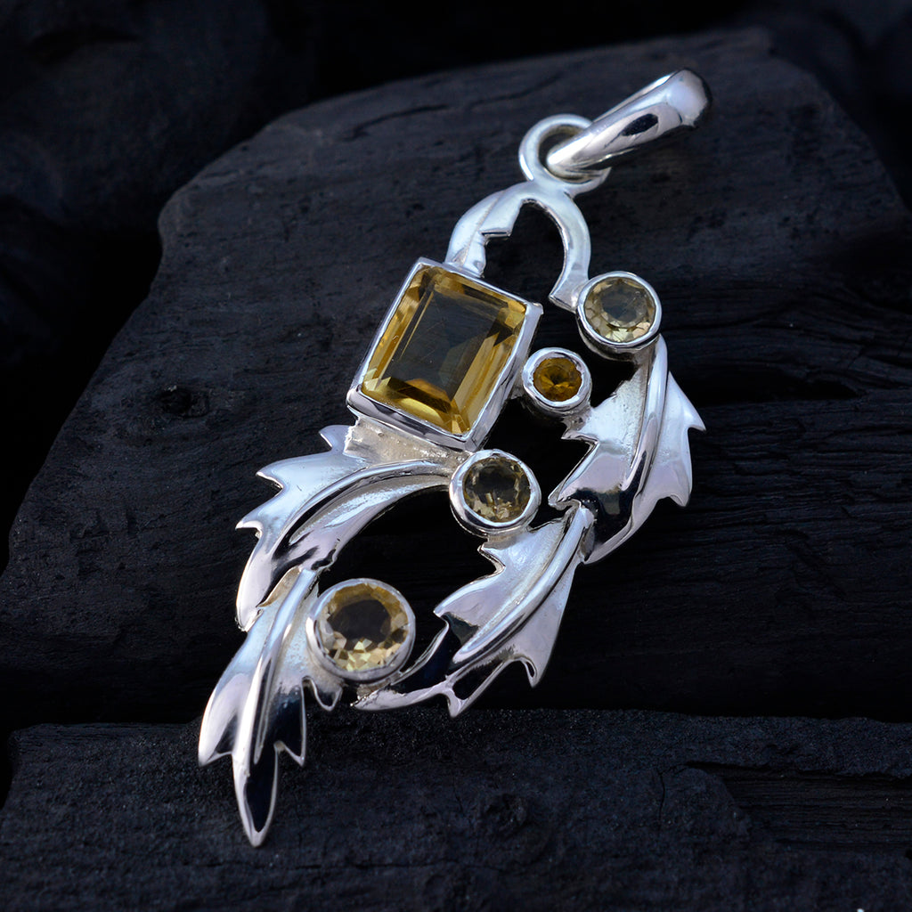 Citrine Classic Moroccan 925 Silver multiple Julia Bubble Yellow Pendant Jewelry