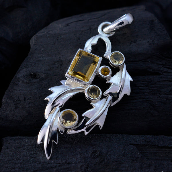 Citrine Classic Moroccan 925 Silver multiple Julia Bubble Yellow Pendant Jewelry
