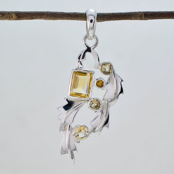 Citrine Classic Moroccan 925 Silver multiple Julia Bubble Yellow Pendant Jewelry