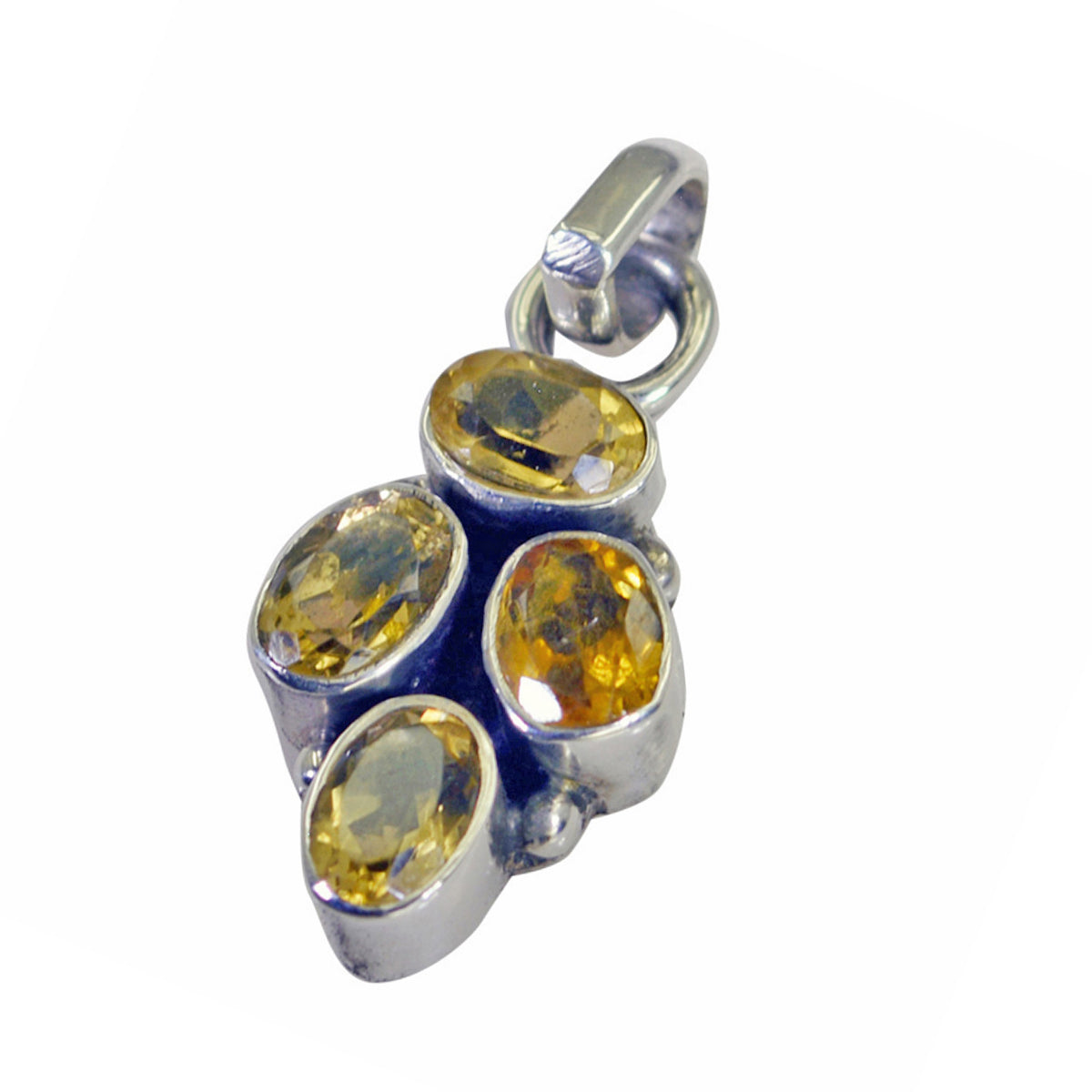 Citrine Featherlight Moroccan Sterling Silver quarter Alejandra Graceful Yellow Pendant Jewellery