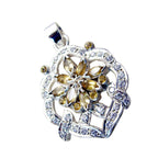 Citrine Statement Indian 92.5 Silver multiple Kristine Signet Yellow Pendant Jewellery