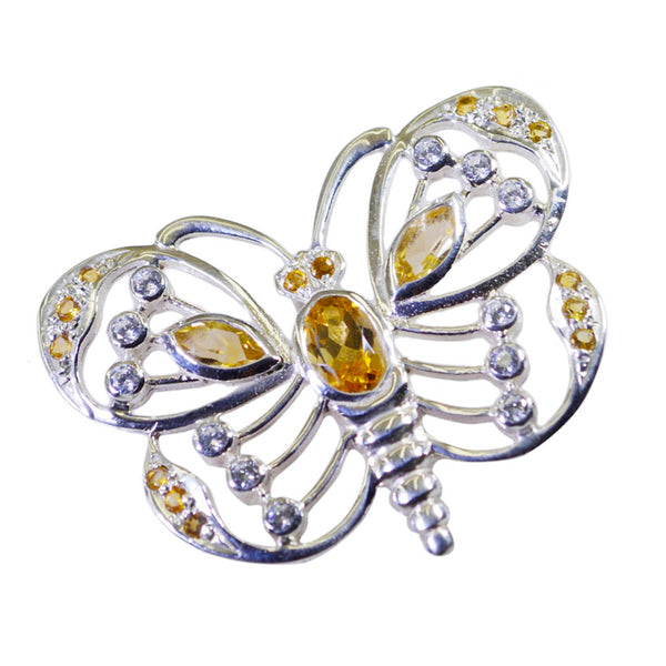 Citrine Featherlight Indian Silver multiple Zara Trendy Yellow Pendant Jewelry