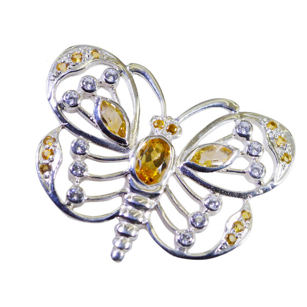 Citrine Featherlight Indian Silver multiple Zara Trendy Yellow Pendant Jewelry
