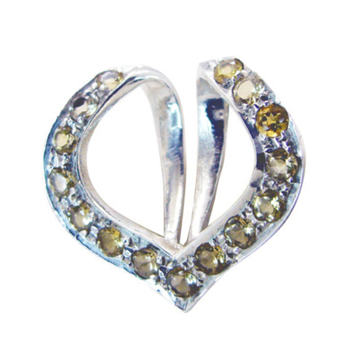 Citrine Classic Indian Silver multiple Yellow Pendant Hoofdafbeelding