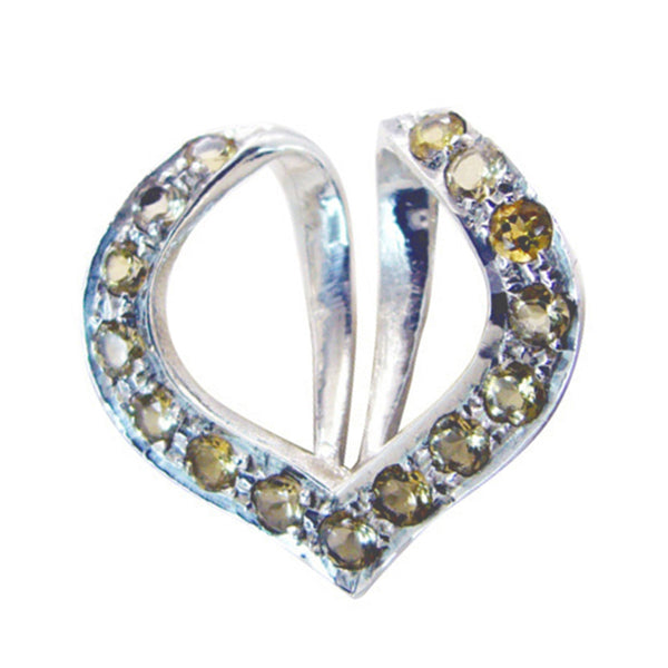 Citrine Classic Indian Silver multiple Yellow Pendant