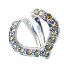 Citrine Classic Indian Silver multiple Ananya Graceful Yellow Pendant Jewelry