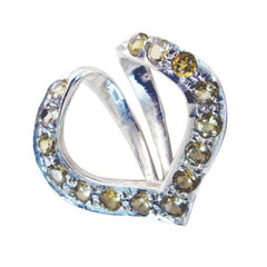 シトリン クラシック インディアンシルバー マルチプル アナンヤ グレースフル イエロー ペンダント ジュエリー