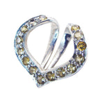 Citrine Classic Indian Silver multiple Ananya Graceful Yellow Pendant Jewelry