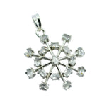 Crystal Quartz Eye-catching Latin American Silver multiple Constanza Heart White Pendant Jewelry