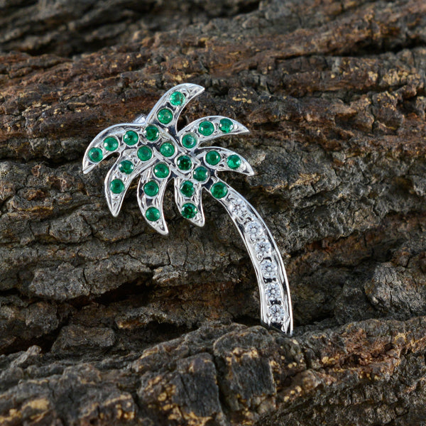 Emerald CZ Elegant Indian 925 Silver multiple Priya Glamorous Green Pendant Jewelry