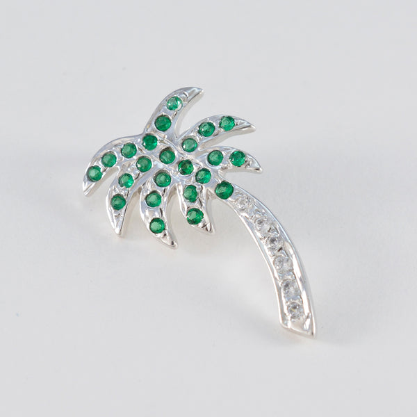 Emerald CZ Elegant Indian 925 Silver multiple Priya Glamorous Green Pendant Jewelry