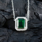 Emerald CZ Classic Middle Eastern 92.5 Silver multiple Yasmin Love Green Pendant Jewellery