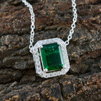 Emerald CZ Classic Middle Eastern 92.5 Silver multiple Yasmin Love Green Pendant Jewellery