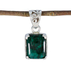 Emerald Whisper-thin American Silver Solitaire Green Pendant