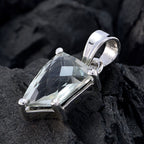 Green Amethyst Whisper-thin Egyptian Silver Solitaire Bianca Luxurious Green Pendant Jewelry